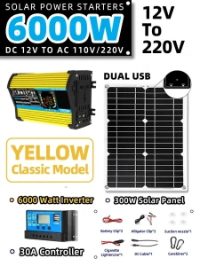 Solar Power System Kit — Portable Power Station, A Auto Parts Mall