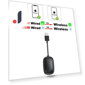 Wireless Android Auto CarPlay Adapter — Navigation & GPS Accessories, Auto Launcher