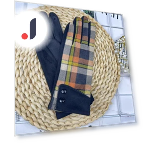 Checkered Women's Gloves — Gloves & Mittens, Female s