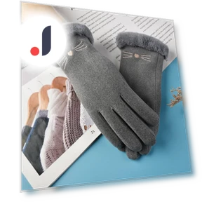 Furry Touchscreen Gloves — Gloves, Female s