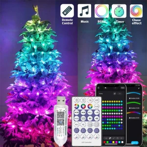 LED String Lights with Phone App, YWZT Decorative lights