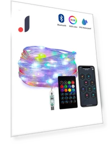 Smart Bluetooth RGB LED String Lights — String Lights, Lntelligent Living Hall