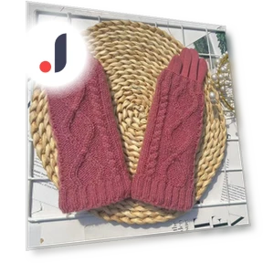 Touchscreen Knit Wool Gloves — Arm Warmers, Female s