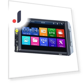 Universal 2 Din 7-inch Touch Screen Stereo Car Radio Multimedia Player — Stereo Receivers, Reakosound