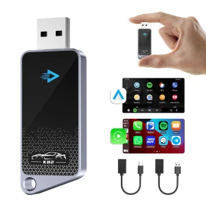 2-in-1 Wireless CarPlay Android Auto Adapter, Vinde Home