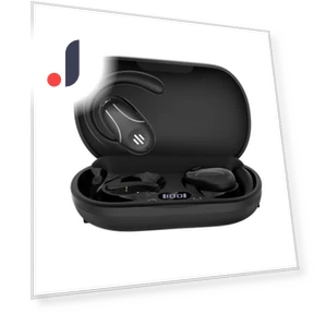 Bluetooth Headphones with Rotating Hook — Over-Ear Headphones, QUEED