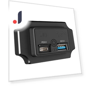 Car Charger QC 3.0 USB PD Type C with Touch Switch — Chargers, Rustic Elegance House