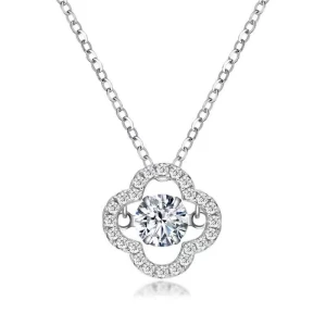 Four-Leaf Clover Moissanite Necklace, JEWEL HOME