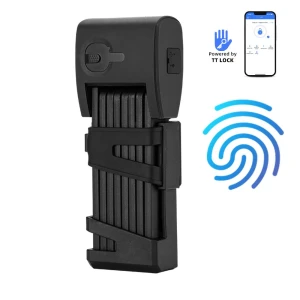 Smart Folding Bike Lock with Fingerprint Scanner, Super Dream Home