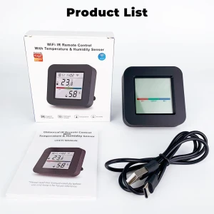 Smart WiFi Temperature and Humidity Sensor with Universal IR Remote Control, Super Dream Home