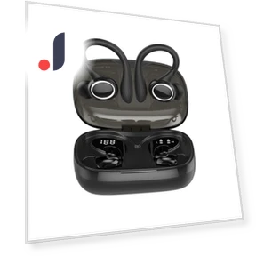 Sports Bluetooth Headset TWS with Hanging Earplug — Bluetooth Headsets, QUEED