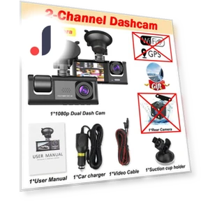 3-channel car DVR WIFI Dash Cam — Dashboard Cameras, Auto Accessories Home