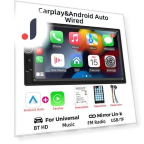 7" Carplay Android Auto 2 Din Touchscreen Car Stereo — Stereo Receivers, Auto Launcher