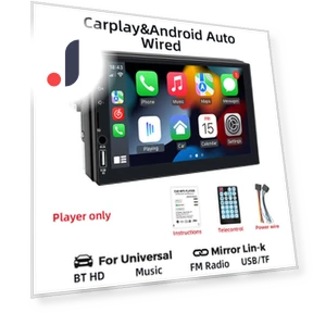 7-inch Car Radio Receiver with Carplay and Android Auto — Stereo Receivers, Auto Launcher