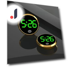 Glowing Electronic Car Clock — Clock, Auto Launcher
