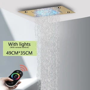 Shower Head with Matte Ceiling and LED Lighting, JOHO