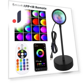 Smart Sunset LED Night Light — Night Lights, Intelligent Living Hall