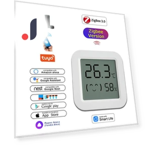 Temperature and Humidity Sensor with LCD Screen — Home Climate Control, Home Textile Home Decoration