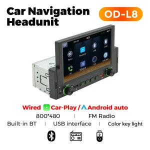 Universal 1Din Head Unit with 6.2" Touchscreen — Car Infotainment System, Auto Launcher