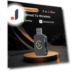 USB CarPlay AI Box 2in1 — Stereo Receivers, Auto Launcher