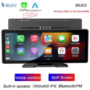 Widescreen Wireless Portable Car Radio Receiver, Auto Launcher