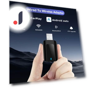 Wireless CarPlay 2-in-1 Android Auto Adapter — Stereo Receivers, Auto Launcher