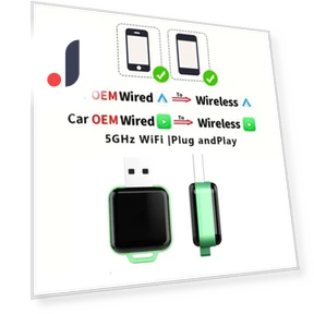 Wireless CarPlay Adapter 2-in-1 for Apple iPhone and Android — Phone Accessories, Auto Launcher