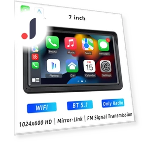 Wireless CarPlay Android Auto Car Multimedia Receiver — Stereo Receivers, Auto Launcher