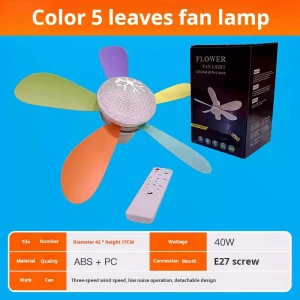 Ceiling Fans Light LED Lamp Fan with E27 Converter Base, TC Home lighting