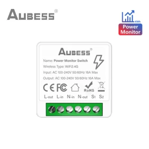 Mini Smart Switch with Energy Monitor, AUBESS