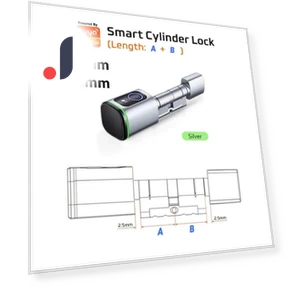 Smart Cylinder Lock with Fingerprint — Smart Home Security, Super Dream Home