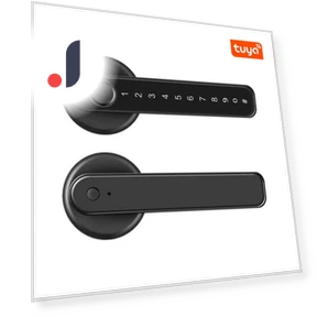 Smart Fingerprint Door Handle Lock — Smart Home Security, Photography