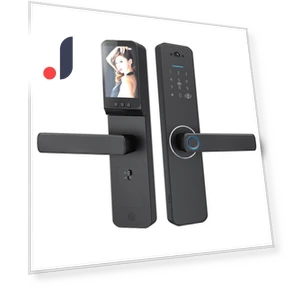 Smart Lock with Wide-Angle Camera and Smart Doorbell — Smart Home Security, Stone Home