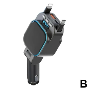 VR Robot FM Transmitter Bluetooth Car MP3 Player with Fast Car Charger, Dream Garage