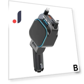 VR Robot FM Transmitter Bluetooth Car MP3 Player with Fast Car Charger — Phone Accessories, Dream Garage