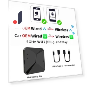 Wireless CarPlay Android Auto Adapter — Phone Accessories, Happy Home Mall