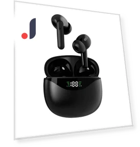 Wireless TWS Headset with Touch Digital Display — Headsets, QUEED