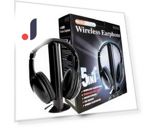 Classic Wireless Stereo Headset for TV — Audio Enhancements for Home, AI Supermarket
