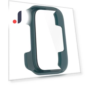PC Case with Tempered Glass, Smart Watch G V9 Screen, Protective Case with Scratch Green — Screen Protectors, Happy Electronic King