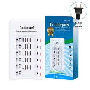 Smart Charger for Two Batteries, Doublepow Battery