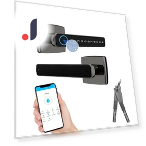Smart Door Lock with Fingerprint — Locks, TOMTOP JMS