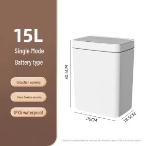 Smart Induction Trash Can with Lid — Smart Trash Can, Perfect choice for your home