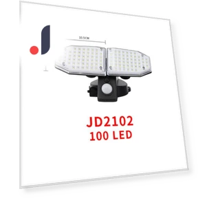 Three-Headed Solar-Powered LED Wall Light with Motion Sensor — Outdoor Security & Flood Lighting, AI Supermarket