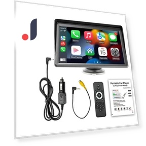 Universal 7-inch Car Radio with Wireless CarPlay and Android Auto — Stereo Receivers, Auto Launcher