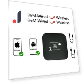 Wireless CarPlay Mini AI Box — Stereo Receivers, Auto Launcher