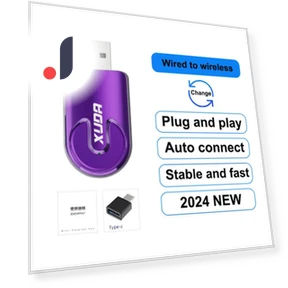 2-in-1 Wireless CarPlay Adapter — Stereo Receivers, Timeless Home