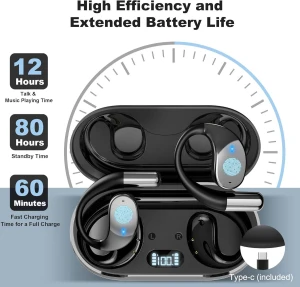 AI Language Translator Wireless Earbuds 3-in-1, Junmaocun