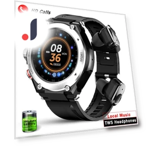 Smart Watch Bracelet 2 in 1 with TWS Wireless Earbuds — Wearable Accessories, Tiktop2