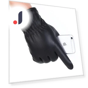Winter Touchscreen Leather Gloves — Gloves, AI Supermarket