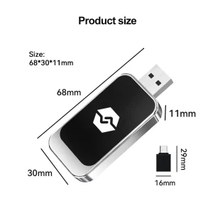 Wireless CarPlay 2-in-1 Android Auto Apple CarPlay Adapter Mini AI Box, Timeless Home